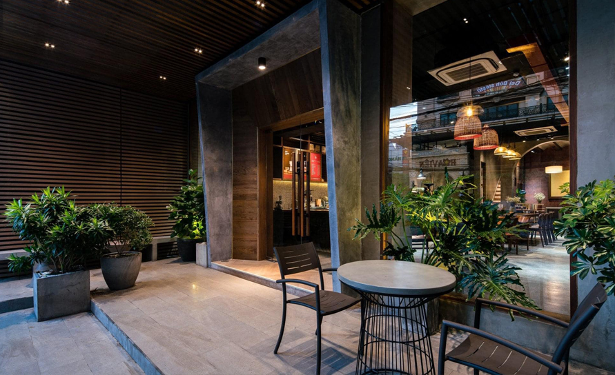 Không gian xanh thân thiện - trong thiết kế quán cafe 